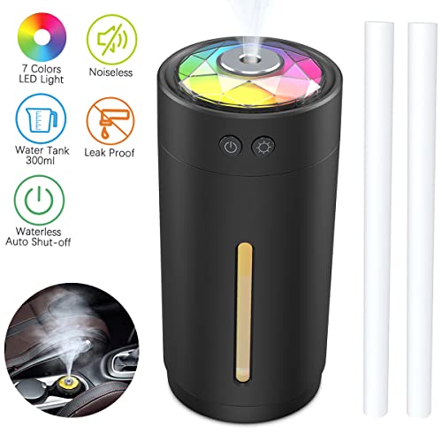 Nawilżacz powietrza zasilany przez USB mini nawilżacz powietrza lampka nocna i funkcja automatycznego wyłączania 2 tryby mgły bardzo cichy do domu biura samochodu - obrazek 3