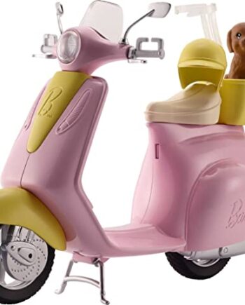 Barbie ​Lalka Skuter ze szczeniaczkiem FRP56