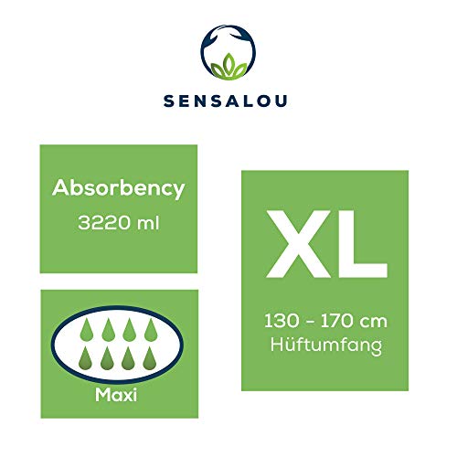 Sensalou Pieluchy dla dorosłych, rozmiar XL (22 szt.) dla kobiet i męż - obrazek 5
