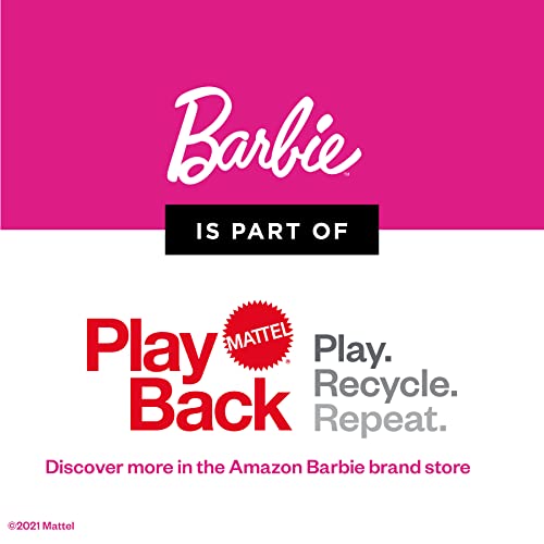 Barbie, Lalka Magiczna Syrenka Ze Światełkami I Falującym Ogonem 30 Cm Blondynka Z Różowymi Pasemkami GFL82 - obrazek 3