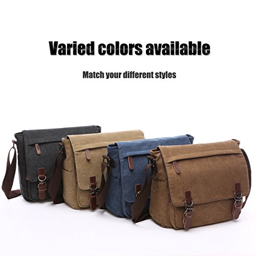 LOSMILE Torby na laptopa, listonoszka, męska torba na ramię, 40 cm, w - obrazek 2