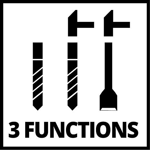 Einhell 4258253 Bohrhammer TC-RH 900 Kit (900 W, 4100 min.-1 Schlagzahl, 3 J Schlagstärke, Hammerbohren, Bohren und Meißeln mit Meißelfixierung, inkl. 12-teiligem Bohrer- & Meißelset, Koffer) - obrazek 7