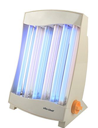 Efbe-Schott Gesichtsbräuner, Gesichtssolarium mit 6 Röhren, Memory-Funktion, 105 W, Wohlfühllicht, 2 Schutzbrillen, Made in Germany