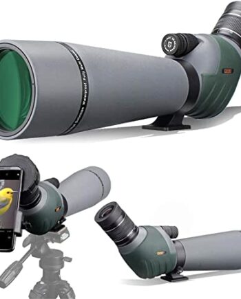 Gosky ED Luneta punktowa z podwójną ostrością z 20-60 x 80 mm z adapterem do smartfona, punktami z bardzo niskim rozproszeniem, idealna do obserwacji ptaków, strzelania do celu, polowania, krajobrazu dzikiej przyrody