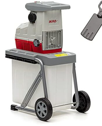 IKRA Elektro Gartenhäcksler Walzenhäcksler ILH2800, leise robust wartungsarm, Aststärke bis 44mm