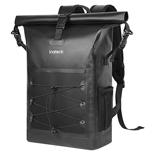 Inateck RollTop plecak na laptopa o przekątnej ekranu 15,6 cala, wodoszczelny, męski i damski, 23 l, plecak rowerowy, plecak szkolny, plecak na uniwersytet, rower, czas wolny, do uprawiania sportu, podróży, jazdy na rowerze, plecak dzienny