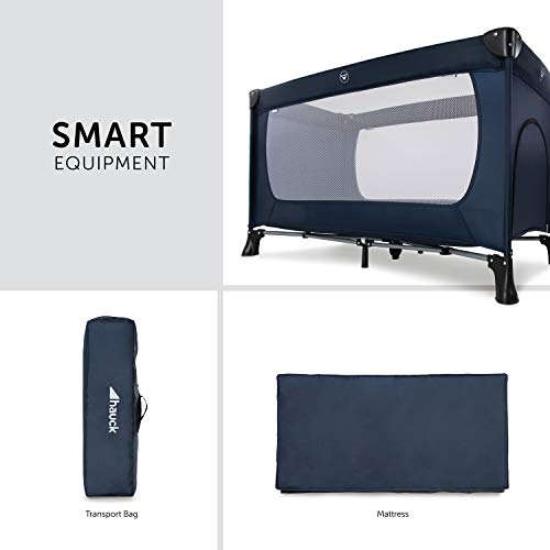 Hauck 603604 Dziecięce Łóżeczko Turystyczne, Granatowy, Do 15 kg - obrazek 14