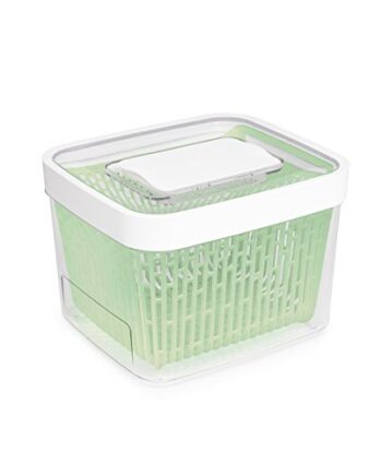 OXO Good Grips Greensaver-Frischhaltebox mit Deckel und Lüftung, groß – 4 l