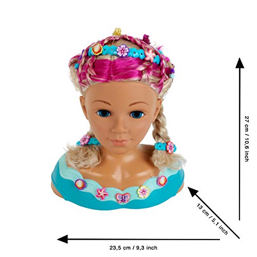 Theo Klein 5398 Princess Coralie Schmink- und Frisierkopf „Mariella“ | Mit Haarschmuck, Kosmetik u.v.m. | Spielzeug für Kinder ab 3 Jahren - obrazek 5