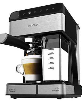 Cecotec Power Instant-ccino 20 Touch Kaffemaschine. Siebträger, 20 bar Druck, 1'4 L Wassertank, Milchbehälter,Touch-Bedienung, 1350 W