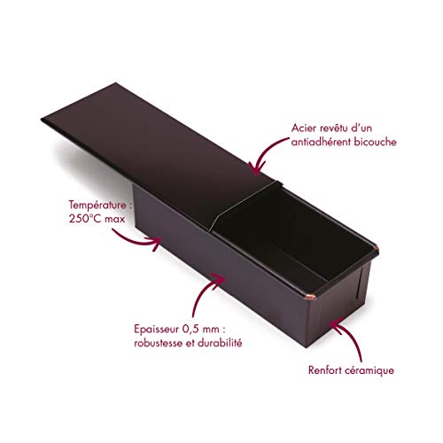 Gobel 219310 Backform Brot Lokomotivform mit Deckel Antihaftbeschichtung 25 * 9,3 cm - obrazek 3