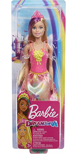 Barbie, Dreamtopia Lalka Księżniczka (30 Cm) Z Blond Włosami I Fioletowym Pasemkiem GJK13 - obrazek 2