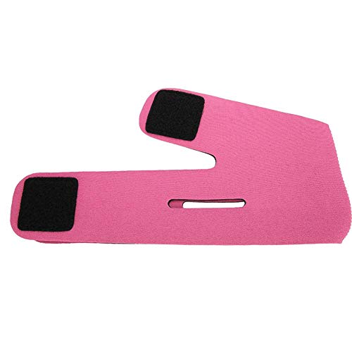 Gesicht Abnehmen Cheek Maske, V Face Line Gürtel Atmungs Kinn heben Anti Falten Schlafmaske Strap (Rose Red) - obrazek 2
