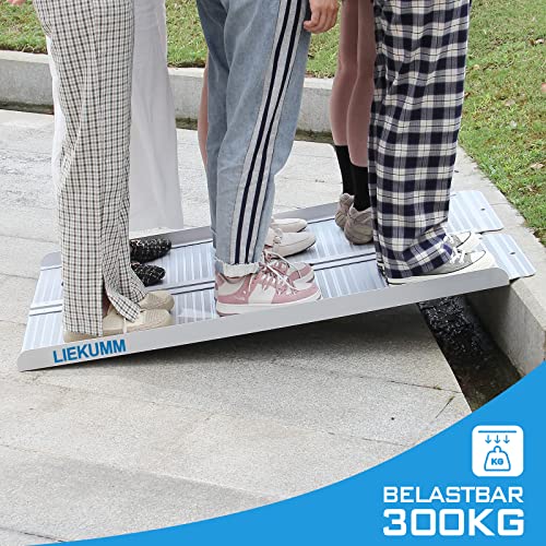 LIEKUMM Rampa progowa 121 x 72 cm, do 300 kg, do domu, na schody, do wózków inwalidzkich - obrazek 2