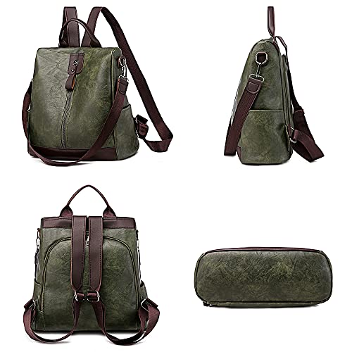 GLÜCKZEI Plecak damski, plecak antykradzieżowy, wielofunkcyjna torba na ramię, tornister szkolny - obrazek 6