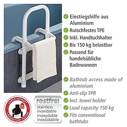 WENKO 8110100 szyna bezpieczeństwa do wanny Secura - regulowana, nośno - obrazek 7