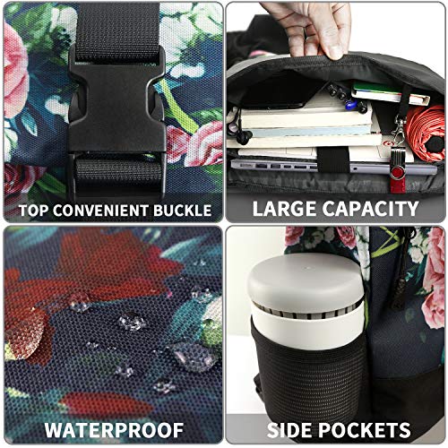 Plecak Rolltop Women, plecak na laptopa do laptopa 17,3 cala, plecak s - obrazek 5