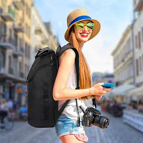 Myhozee Podróżny plecak na laptopa dla mężczyzn i kobiet na górze rolki wodoodporny 15 6 cala torba na laptopa plecak na uczelnię podróżny na piesze wycieczki i codzienne użytkowanie - obrazek 2
