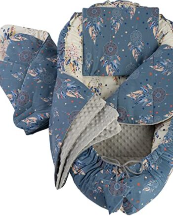 Medi Partners 5el. Kokon Niemowlęcy 100x60x15cm Wyjmowana Wkładka Kocy