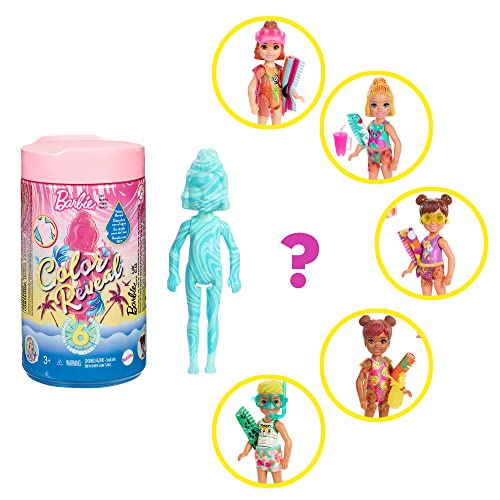 Barbie Color Reveal Lalka Zmieniająca Kolor Chelsea, Wielokolorowy, Od - obrazek 6