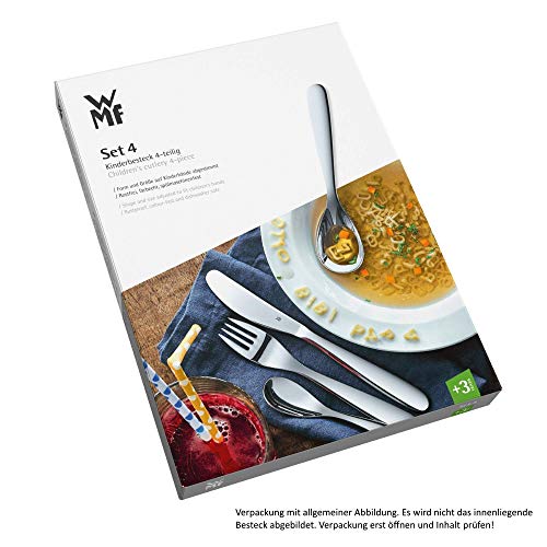WMF Kinderbesteck ZWERGE 4-teilig ab 3 Jahren Edelstahl rostfrei poliert Cromargan spülmaschinengeeignet - obrazek 3