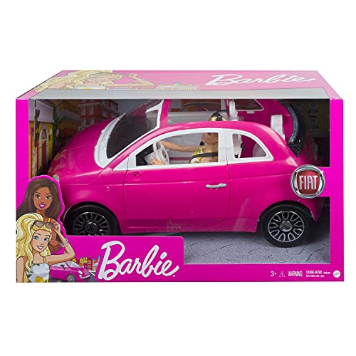 Barbie Fiat 500 Zestaw z Lalką, Wielokolorowy, Od 3 Lat - obrazek 4