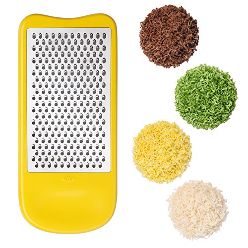 OXO Good Grips Reibe- und Hobel-Set mit Spiralschneider, aus geätztem Edelstahl – in Rot, Grün, Orange und Gelb - obrazek 11