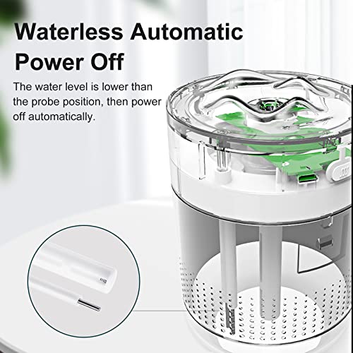 Vintoney nawilżacz powietrza do sypialni 500 ml USB ultradźwiękowy cichy przenośny do domu jogi biura 2 filtry - obrazek 5