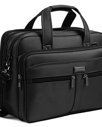 Prezenty dla mężczyzn  Bostanten  torba na laptopa o przekątnej ekranu 17"  płócienna  aktówka  torba biznesowa  męska  torba na notebooka  torba z uchwytami  torba na ramię  czarna  duża