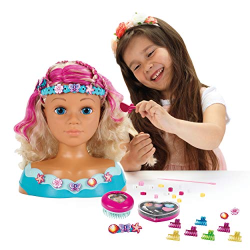 Theo Klein 5398 Princess Coralie Schmink- und Frisierkopf „Mariella“ | Mit Haarschmuck, Kosmetik u.v.m. | Spielzeug für Kinder ab 3 Jahren - obrazek 7