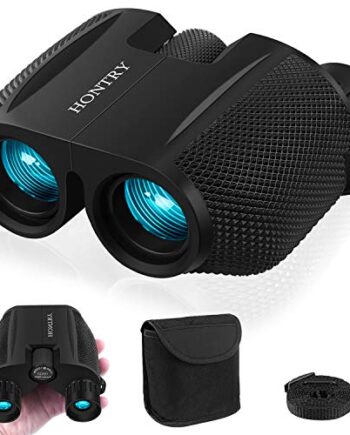 Hontry Lornetka dla dorosłych i dzieci, kompaktowa lornetka 10 x 25 do