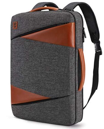 DOMISO torba na laptopa o przekątnej ekranu 14"  plecak biznesowy  plecak podróżny  uniwersalny  torba na komputer  smukła wodoodporna torba na ramię  torba na laptopa z paskiem  dla mężczyzn/kobiet  szara