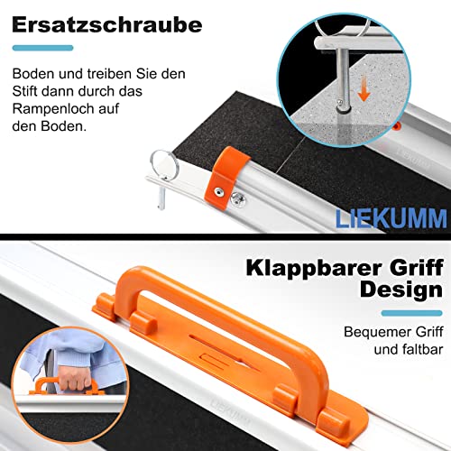 LIEKUMM Antypoślizgowa rampa ułatwiająca załadunek, 120 cm x 21 cm, re - obrazek 4