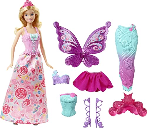 Barbie Dreamtopia Zestaw z Barbie Wróżka Syrenka, Wielokolorowy, od 3 lat, DHC39