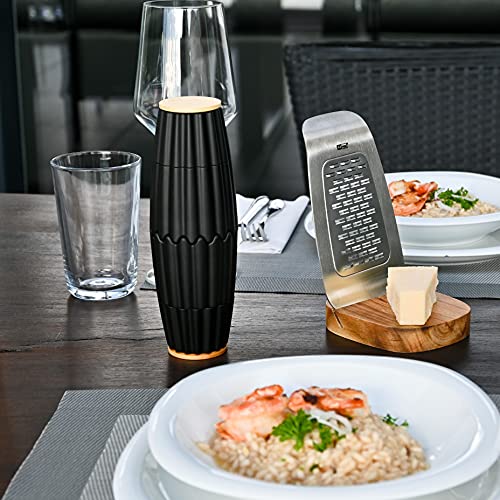 AdHoc MP905 Magnetische Doppelmühle oder 2x kleine Einzelmühle MagTwo, für Pfeffer und Salz, Keramik Mahlwerke, Kunststoff/Bambus - obrazek 4