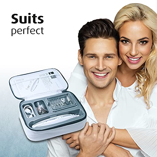 prorelax Maniküre- / Pediküre-Set PREMIUM | Damen/Herren | Professionelles Hand- und Fußpflege-Set mit Akku für Zuhause und unterwegs | 10 hochwertige Aufsätze aus chirurgischem Stahl | Mit LED-Licht - obrazek 5