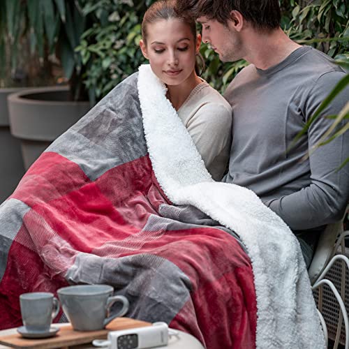 Imetec Adapto Velvet Tartan Heizdecke, 160 x 120 cm, aus samtig weichem Gewebe, mit Adapto-Technologie und Sicherheitssystem, heizt schnell auf, 6 Temperaturen, waschbar in der Waschmaschine - obrazek 3
