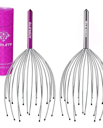 Ammurre- Kopfmassagegerät spinne mit 20 Massagefingern- Kopfhautmassagegeräte, kopfmassagespinne, massagegerät für Tiefenentspannung, Stressabbau