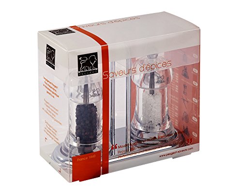 Peugeot 19051 Brasserie Pfeffer-/Salzmühle Acryl, 5,6 x 5,6 x 11 cm, transparent - obrazek 5