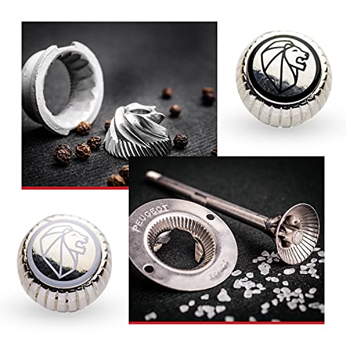 Peugeot Bistro Mühlen-Set Pfeffer/Salz, Klassische Mahlgradeinstellung, Höhe: 10 cm, Holz, Natur/Schwarz, 2/22594 - obrazek 7