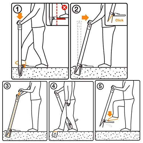 Fiskars Sadzarka, Xact, Długość: 1,05 m, Waga: 1,96 kg, Aluminium/tworzywo sztuczne, Czarna/pomarańczowa/biała, 1057077 - obrazek 2