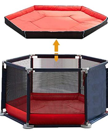 Star Ibaby Ultralekki kojec z tkaniny Oxford z miękkim dywanem, antypoślizgowy, granatowy