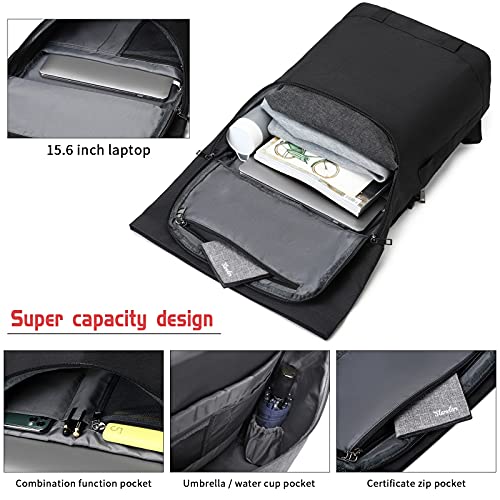 Myhozee Podróżny plecak na laptopa dla mężczyzn i kobiet na górze rolki wodoodporny 15 6 cala torba na laptopa plecak na uczelnię podróżny na piesze wycieczki i codzienne użytkowanie - obrazek 4