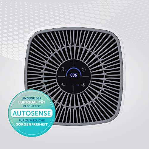 Breville Oczyszczacz powietrza 360° Autosense Cichy filtr HEPA H13 True usuwa 99 97% kurzu dymu pyłku i wielu innych 4 poziomy wentylatora. Tryb nocny wskaźnik wymiany filtra panel dotykowy - obrazek 4