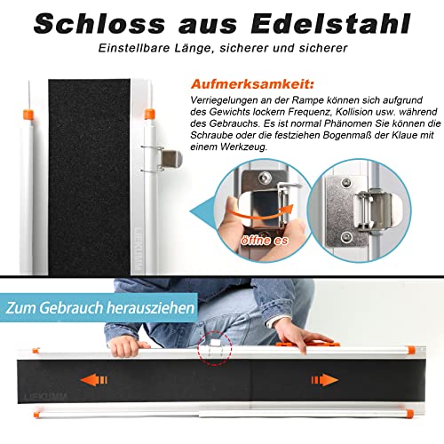 LIEKUMM Antypoślizgowa rampa ułatwiająca załadunek, 120 cm x 21 cm, re - obrazek 5