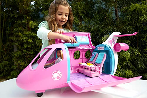Barbie Dreamhouse Wymarzony Samolot z Lalką Pilotem Lalka z Akcesoriami, Wielokolorowy, Od 3 Lat, GJB33 - obrazek 7