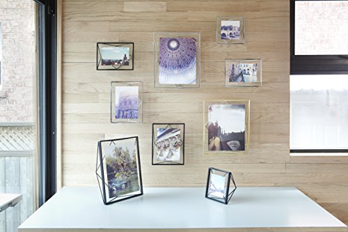 Umbra Prisma 20.3x25.4 cm Bilderrahmen - Wand- und Tisch Fotorahmen für Bilder, Kunstdrucke, Illustrationen und Mehr, Metall, Schwarz - obrazek 9