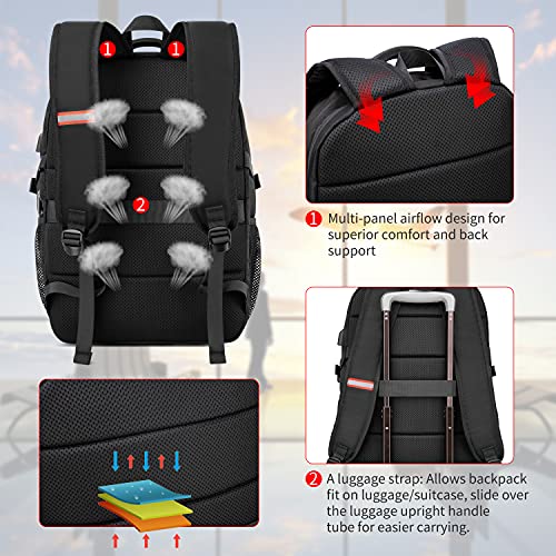 Plecak na laptopa, plecak biznesowy, plecak szkolny, duża wodoodporna - obrazek 4