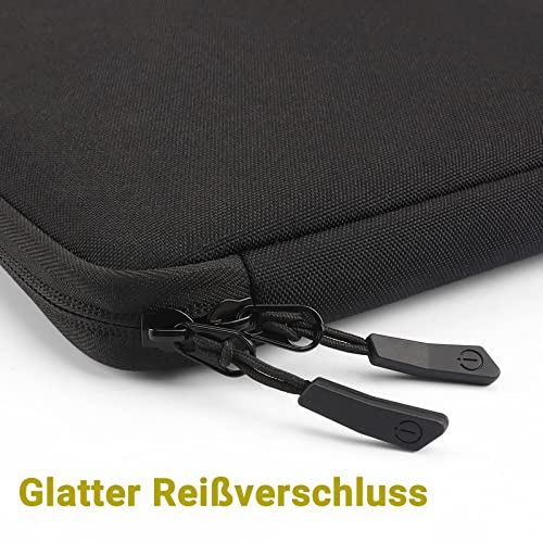 iNeseon 14-calowy futerał ochronny na laptopa wodoodporny pokrowiec na notebooka 14" HP EliteBook Lenovo IdeaPad ThinkPad Acer Chromebook Dell Inspiron 15" Surface Laptop 3 / Book 2 czarny - obrazek 3