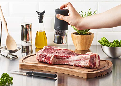 Peugeot 33040 Bistro Chef Salzmühle, Edelstahl, silber, 5 x 5 x 10 cm - obrazek 3